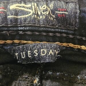 Silver Jeans Tuesday Slim Women's Dark Blue Denim Jeans